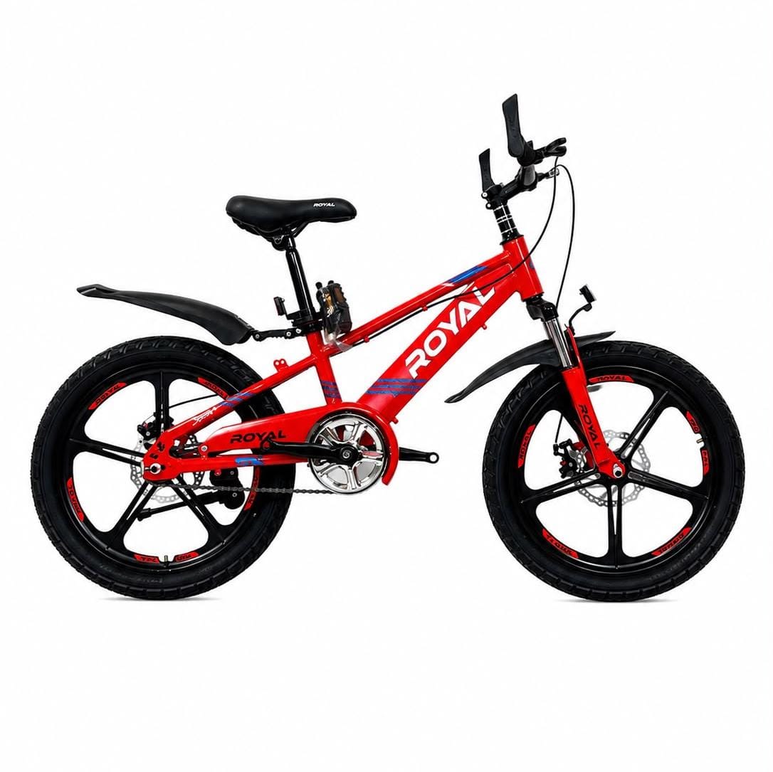 Royal Premium 20 Inch Kids' Bicycle in Red Color