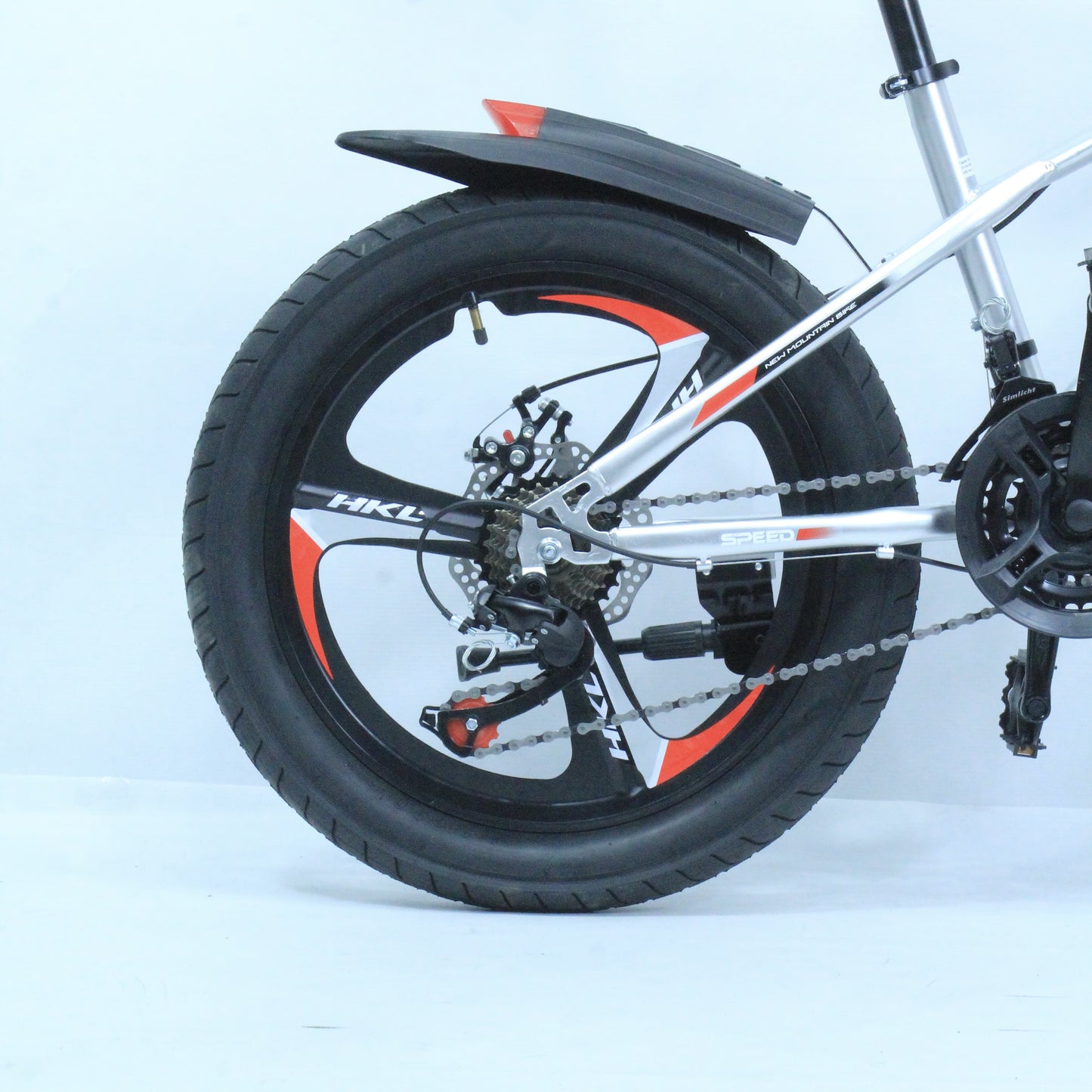 SUPER Bicycle With Gears System in Orange and Silver Color
