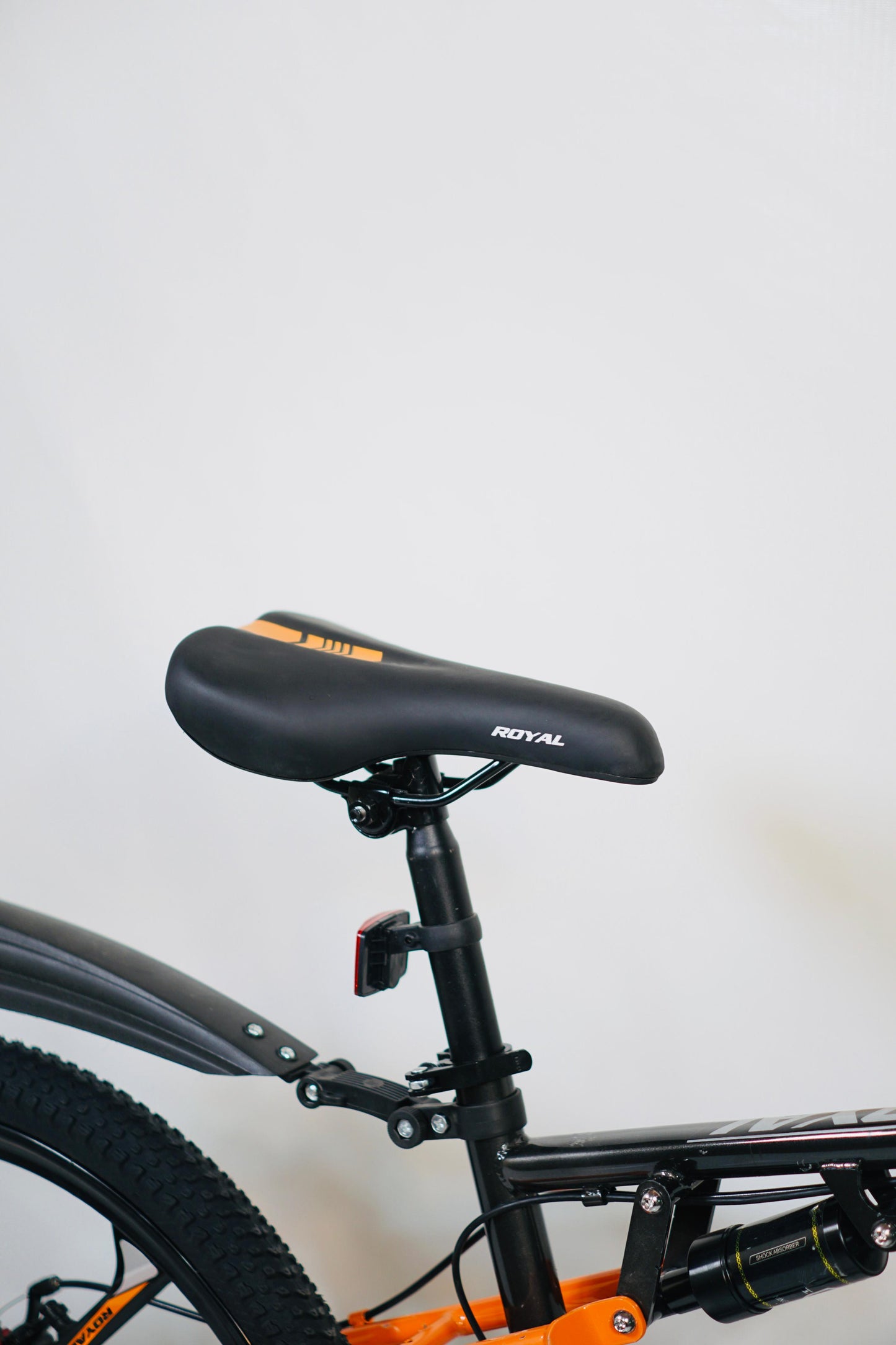 24 Inch Gear Cycle with Dual Disc Brakes & Hydraulic Shocks Black Color