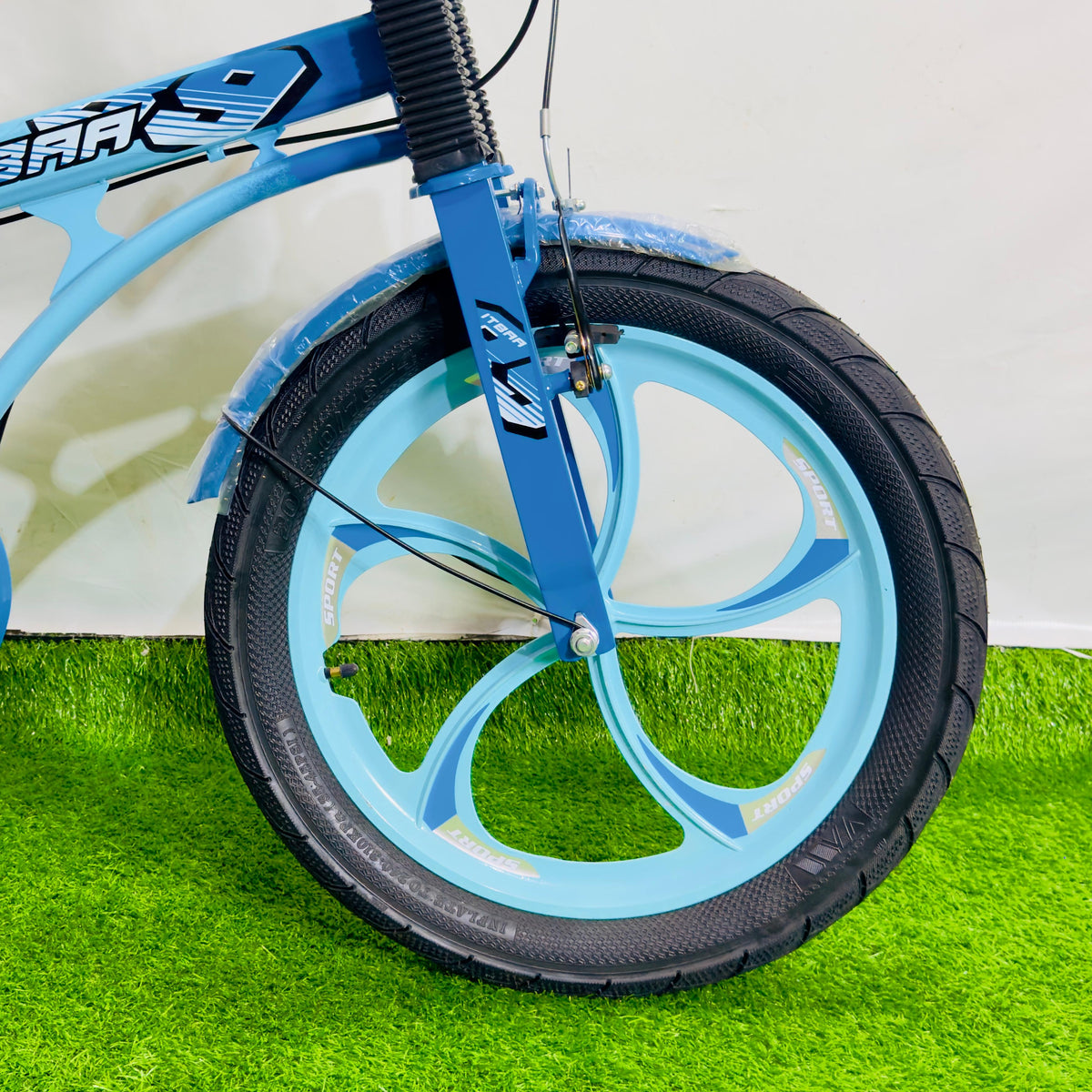 ITBAA 20 Inch Premium Kids Bicycle Turquoise & Sky Blue Hybrid Edition
