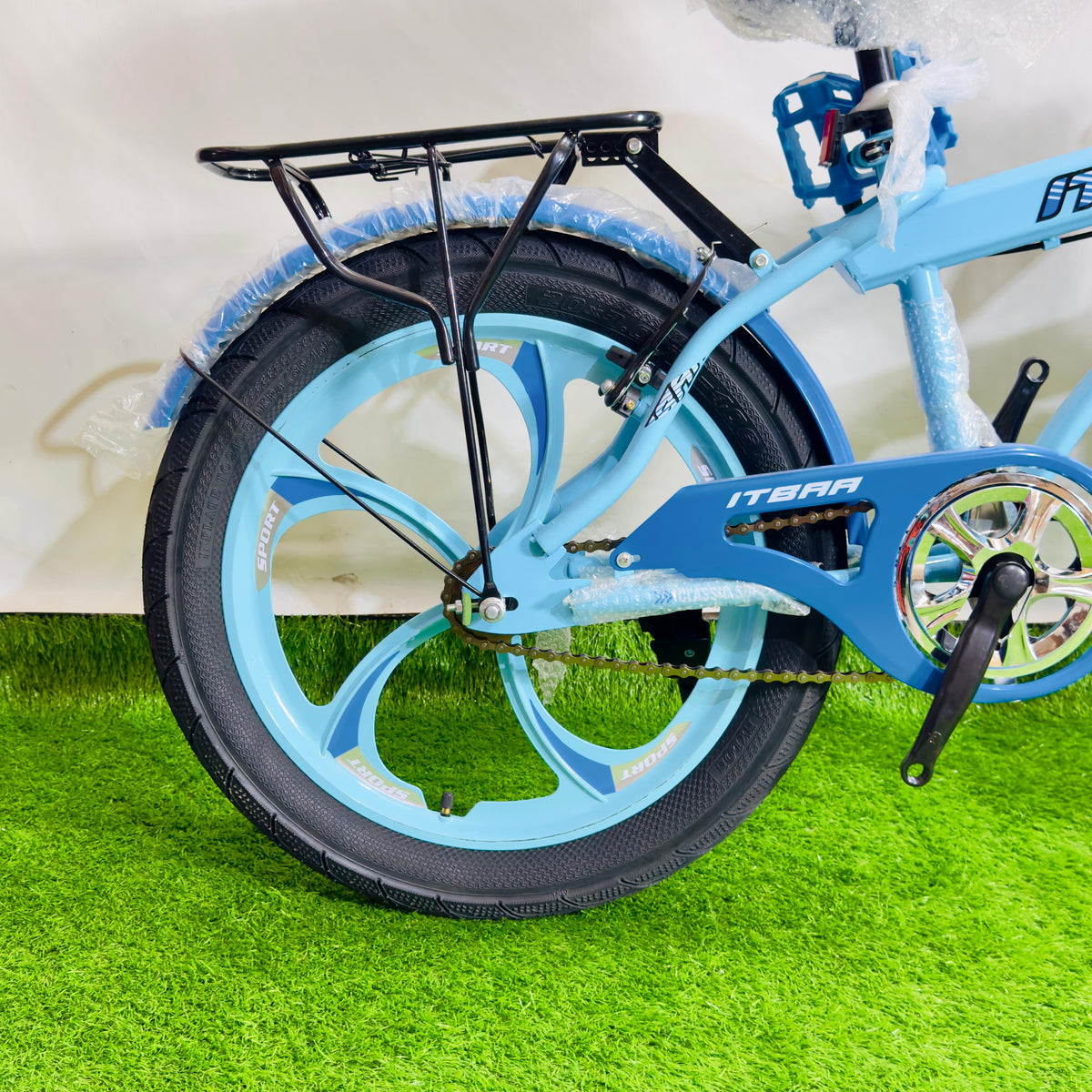 ITBAA 20 Inch Premium Kids Bicycle Turquoise & Sky Blue Hybrid Edition