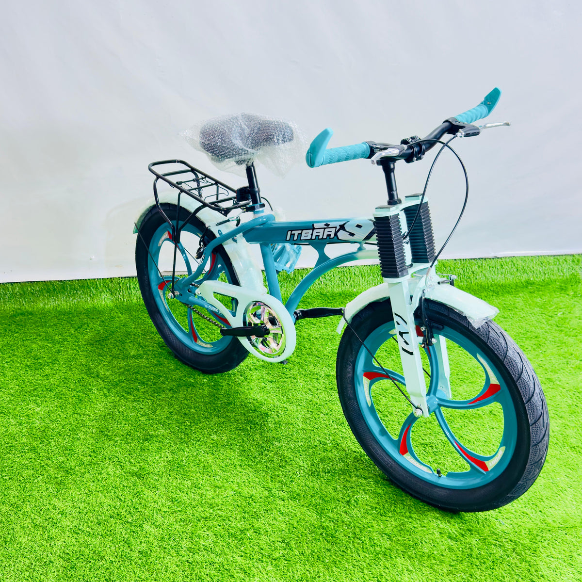 ITBAA 20 Inch Premium Kids Bicycle Turquoise & Mint Green Hybrid Edition