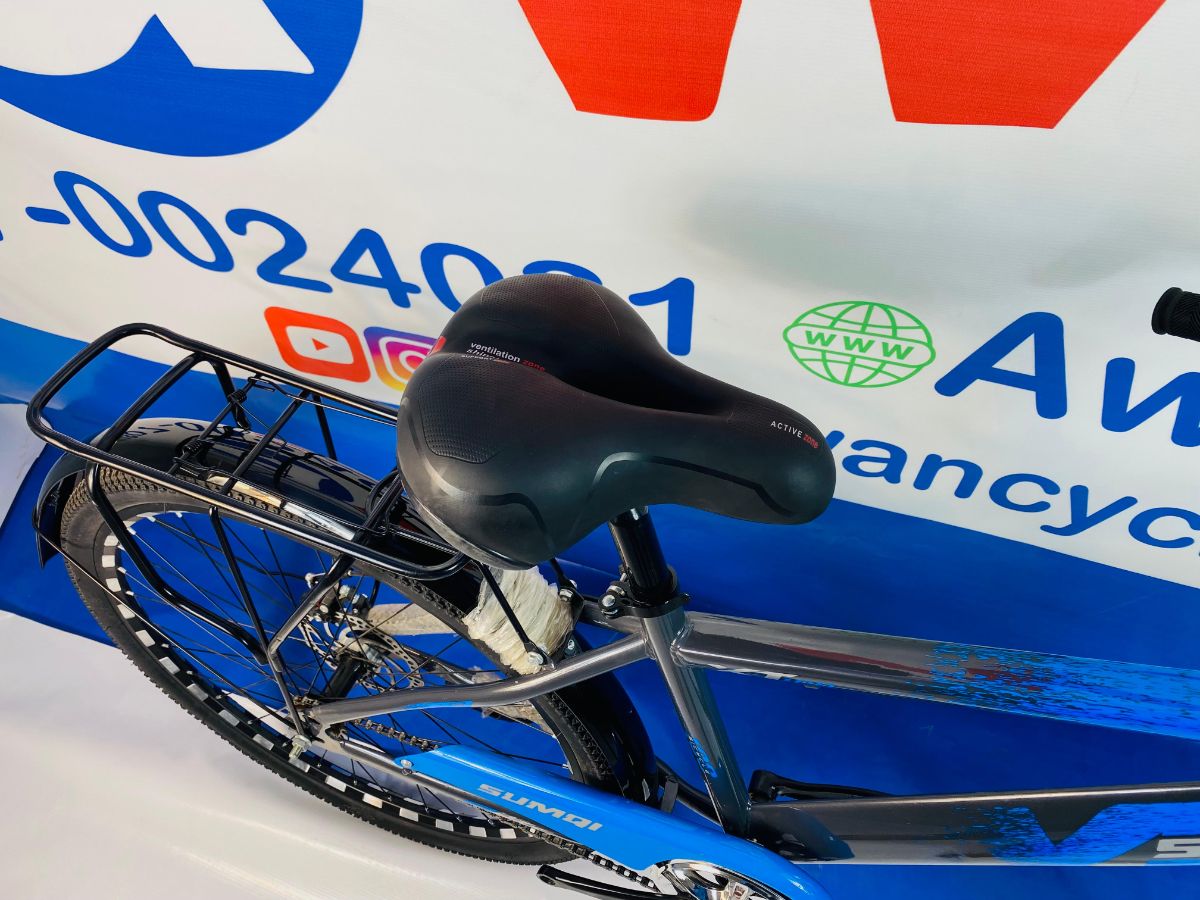 26 Inches Adult Bicycle Dual Disc Brakes, Hydraulic Shocks & Adjustable Seat