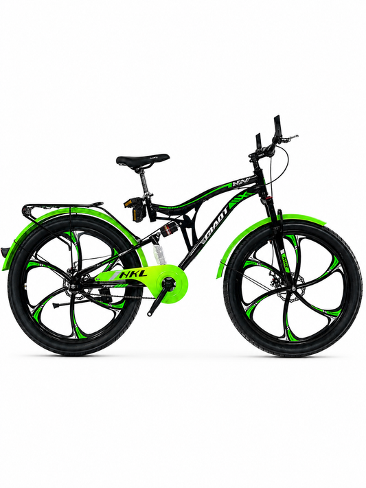 Giot 26 Inch Bicycle Dual Hydraulic Shocks in Green Color