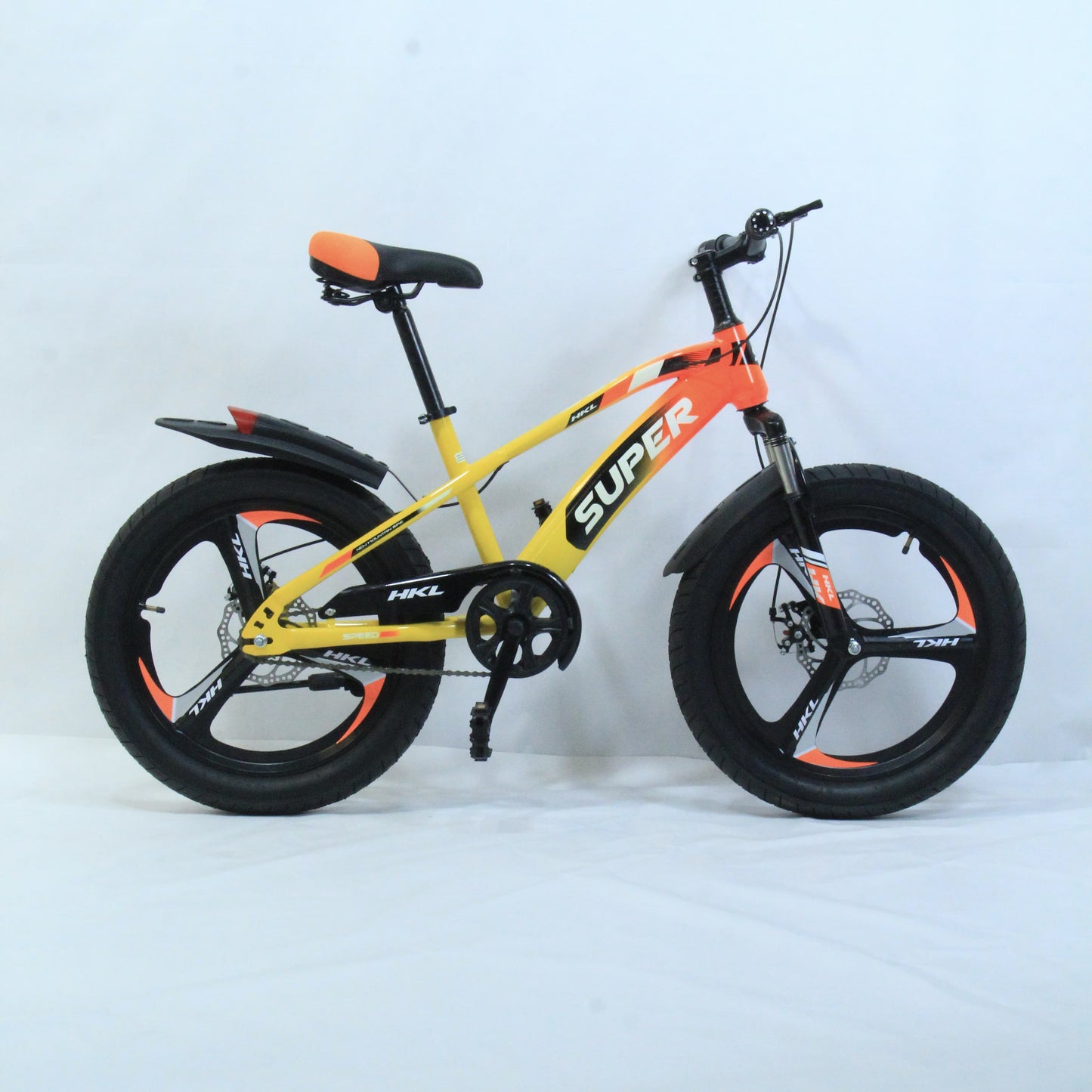 SUPER Kids’ Bicycle In Orange And Yellow Color