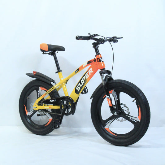 SUPER Kids’ Bicycle In Orange And Yellow Color