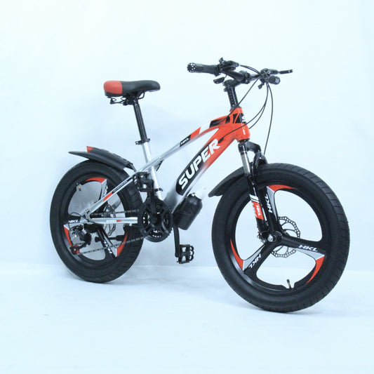 SUPER Bicycle With Gears System in Orange and Silver Color