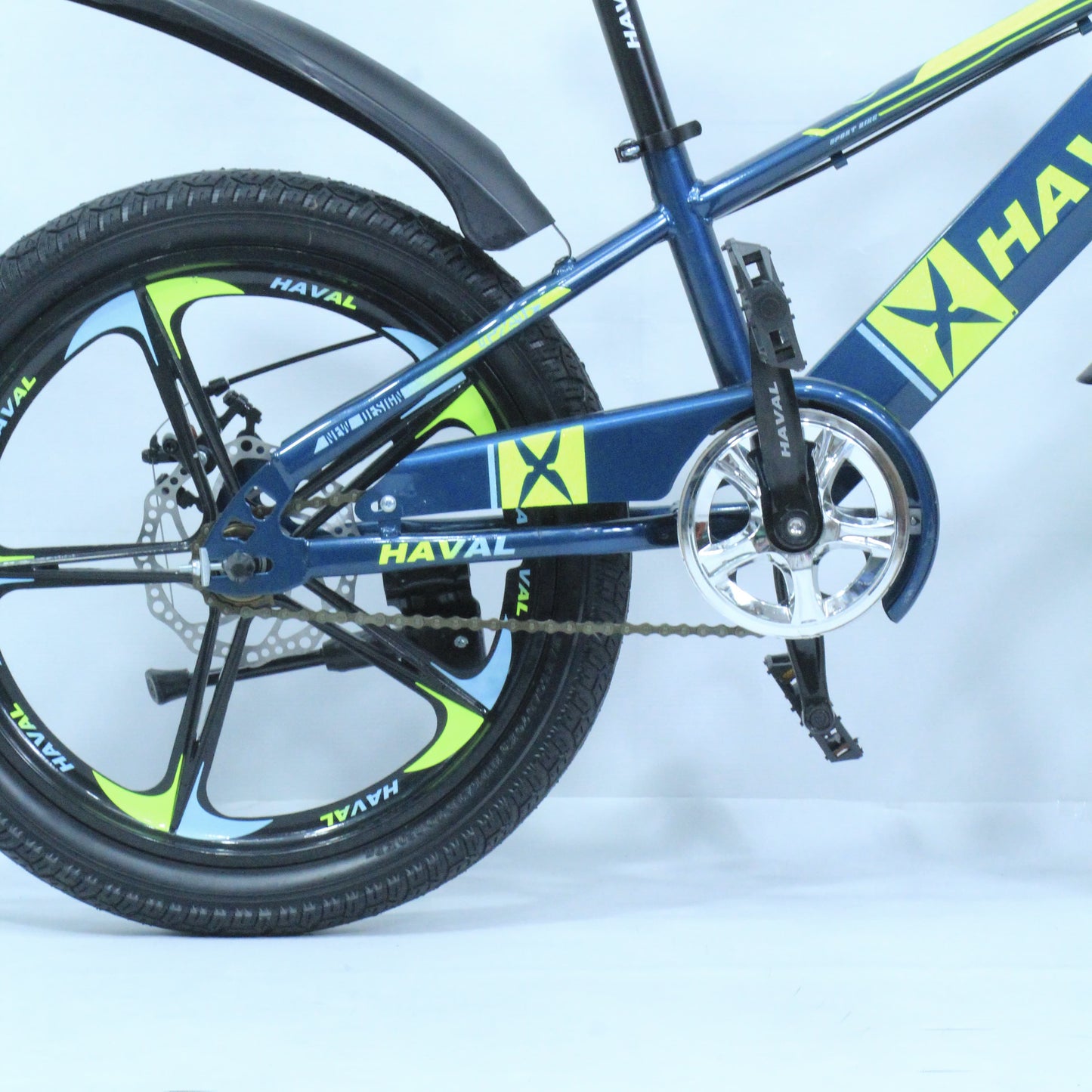 Kids Bicycle HAVAL 1020 in Dark Blue and Yellow Green Color