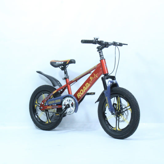 Stylish and Durable Children's Road Bike in Red and Gold Color