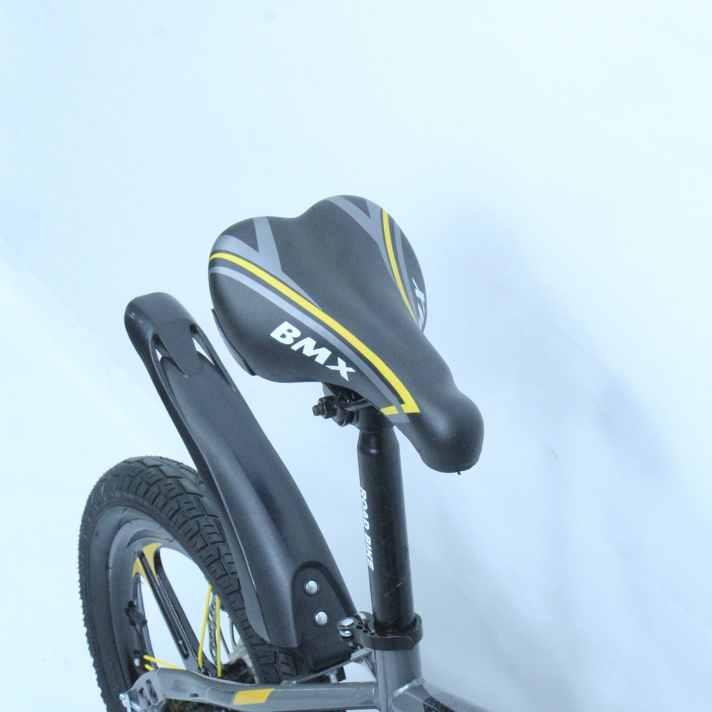 Stylish and Durable Children's Road Bike in Golden and Grey Color