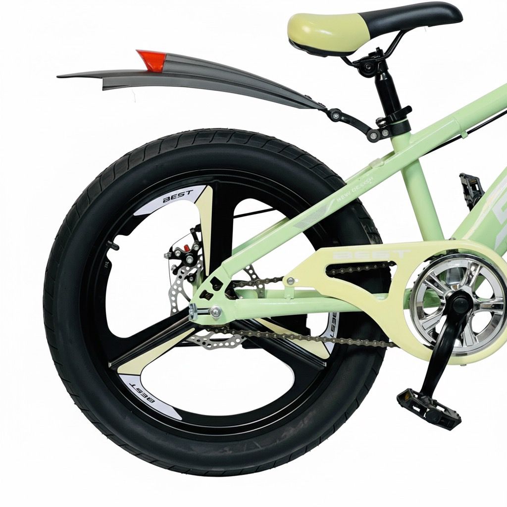 Light Green Best Cycle For Young Riders