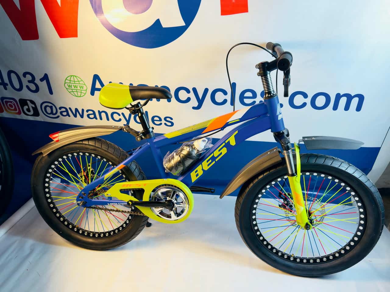 BEST Kids Fat Tyre Bicycle with Hydraulic Shocks