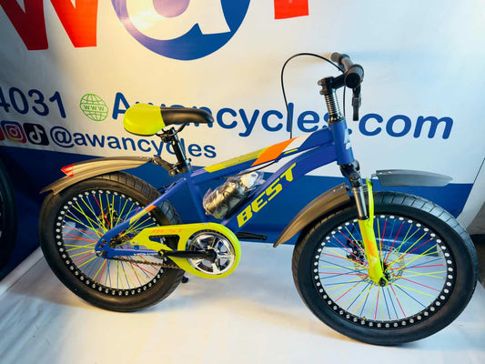 BEST Kids Fat Tyre Bicycle with Hydraulic Shocks