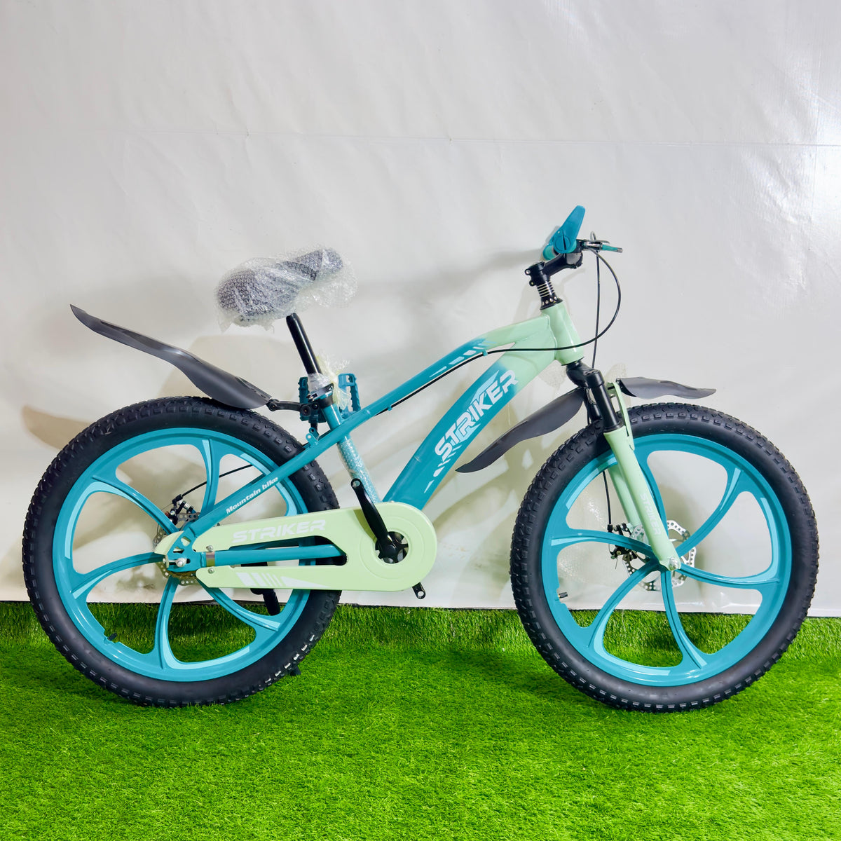 STRIKER 24 Inch Sports Bicycle Turquoise & Mint Green Hybrid Edition