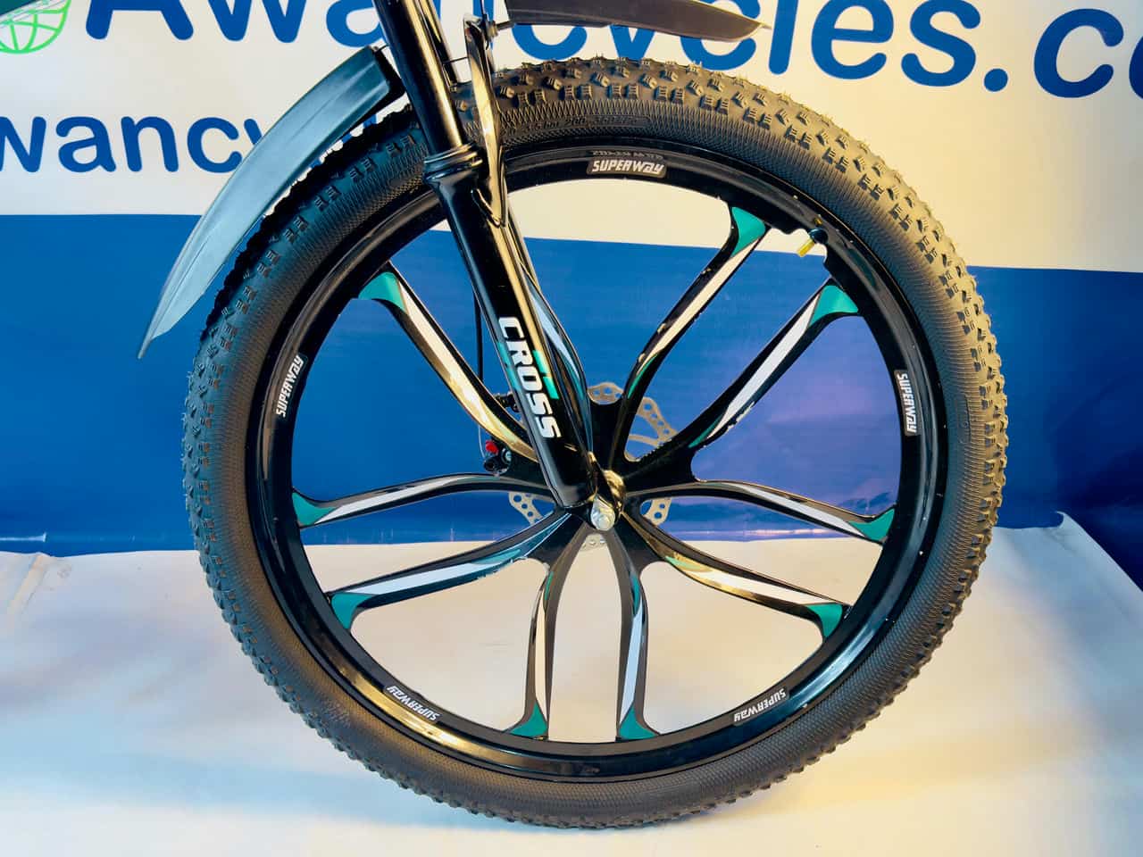 Folding Mountain Bike with Dual Disc Brakes and Hydraulic shocks