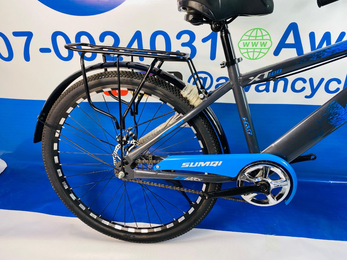 26 Inches Adult Bicycle Dual Disc Brakes, Hydraulic Shocks & Adjustable Seat