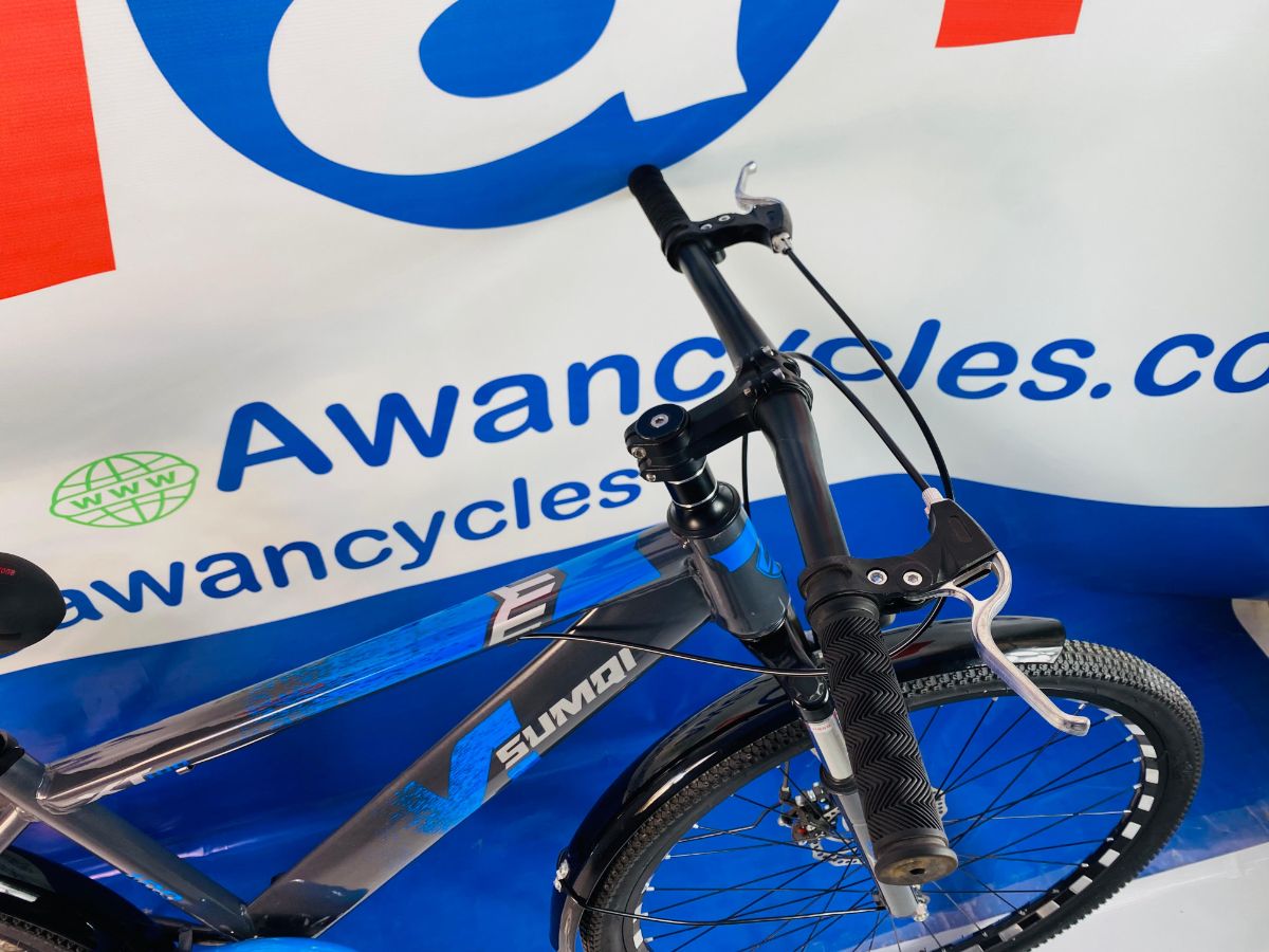 26 Inches Adult Bicycle Dual Disc Brakes, Hydraulic Shocks & Adjustable Seat